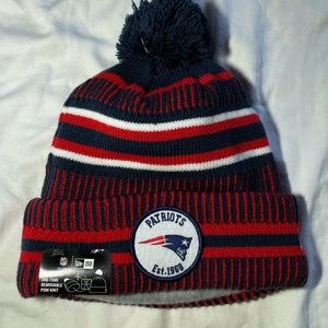 New England patriots new era Pom Pom beanie